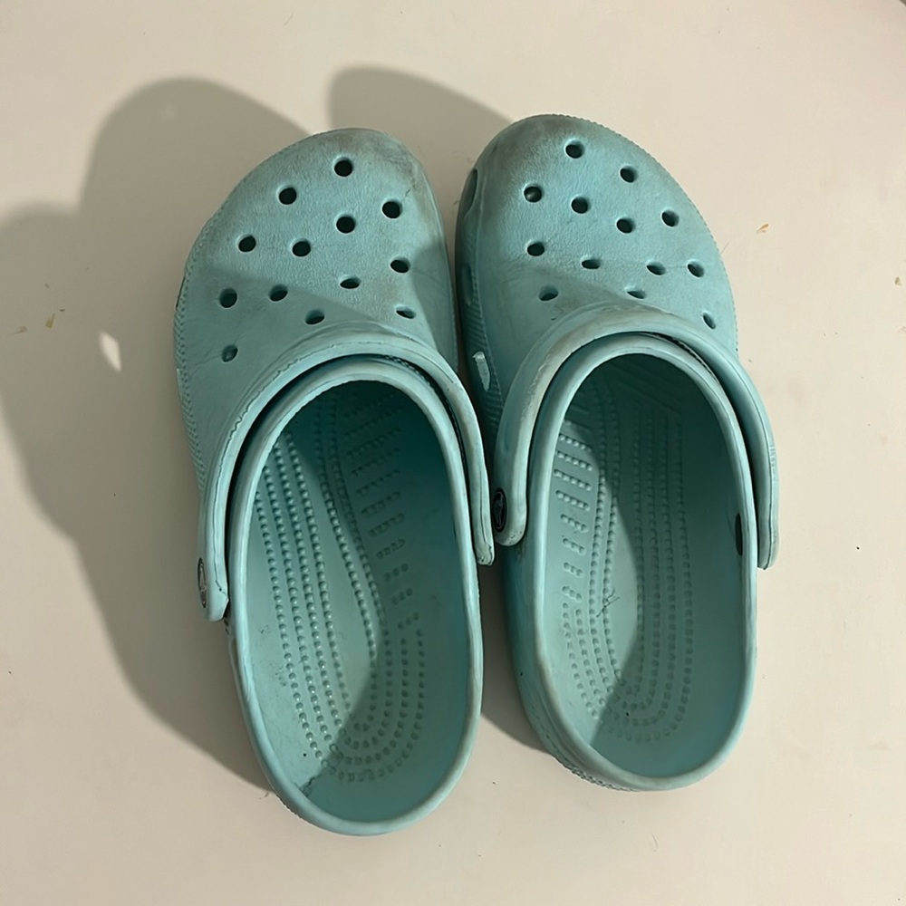 Blue crocs size women’s 9
